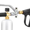 Двойной переключатель распыления пены пушка регулируемая конструкция широко используемая мойка высокого давления пена пушка с комплектом насадок