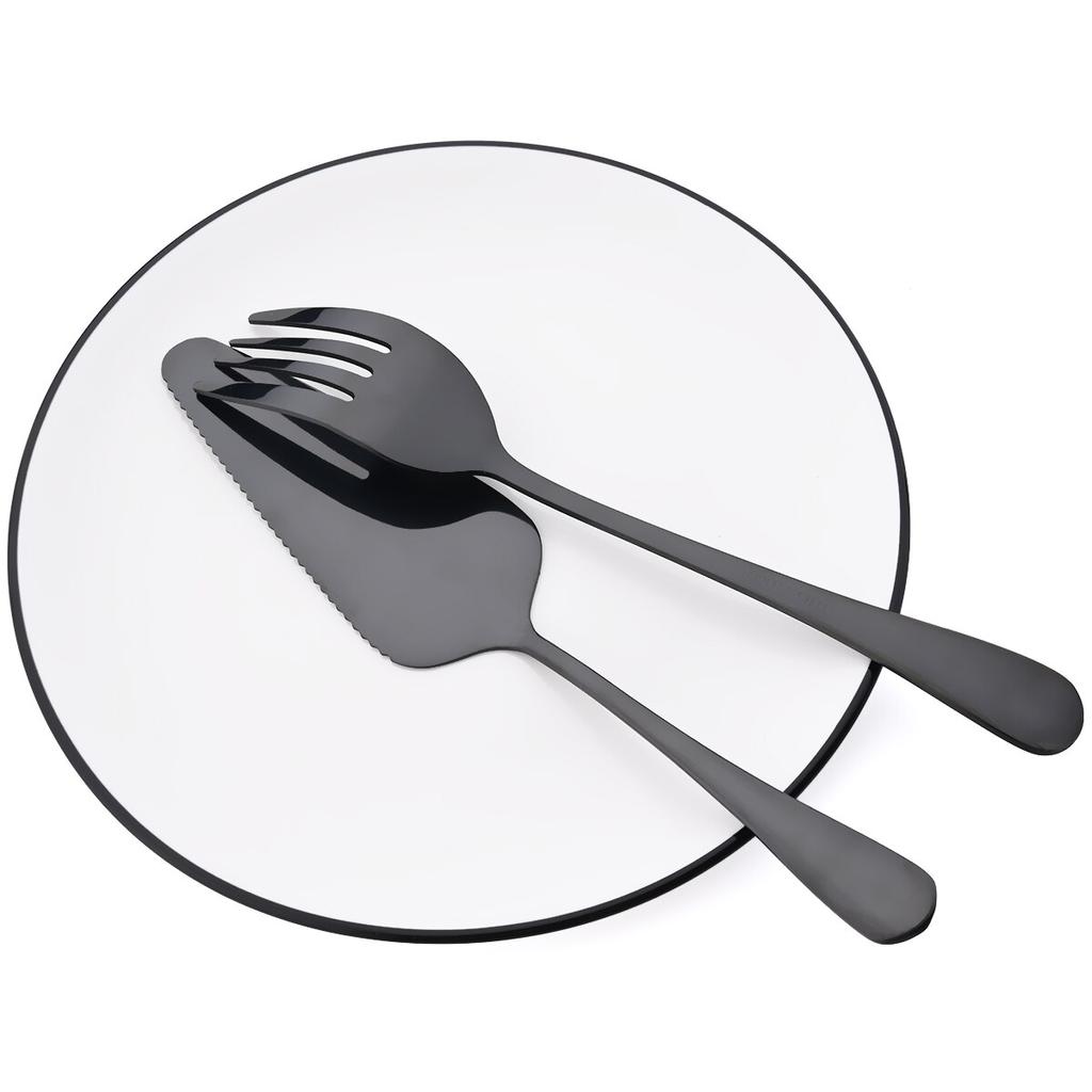 7 шт. золотой набор посуды, посуда из нержавеющей стали, лопаточка для торта, ложка для супа, дуршлаг, ложка, вилка для салата, ложка, набор столовых приборов