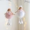 Christmas Angel Doll Pendant with Long Pigtail Design Health Happiness Blessings