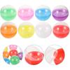Vending Machine Capsules Empty: 50pcs Plastic Fillable Balls, 1.8 Inch Colorful Small Round Capsules Openable Storage Packing Balls, DIY Fillable
