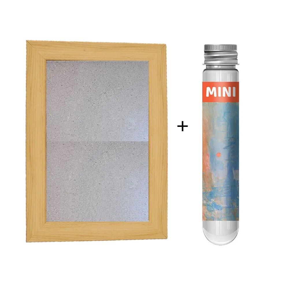 Monet - Sunrise Impression+Photo Frame 150 Mini Test Tube Puzzle World Famous Painting Series Travel Puzzle YC-M
