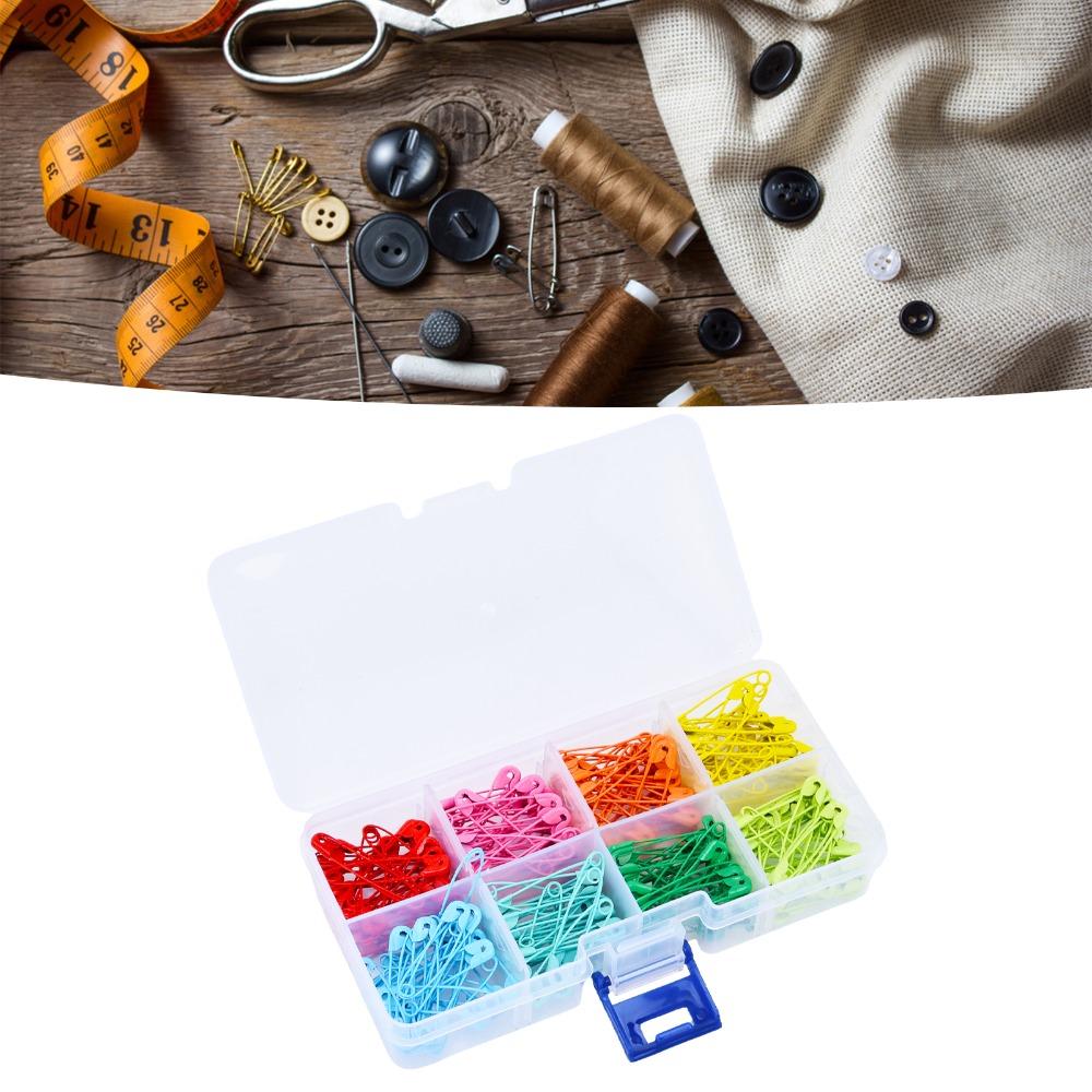 240Pcs Boxed Decorative Pins 8 Colors Fastener Pins Durable Tag Pins Decoration