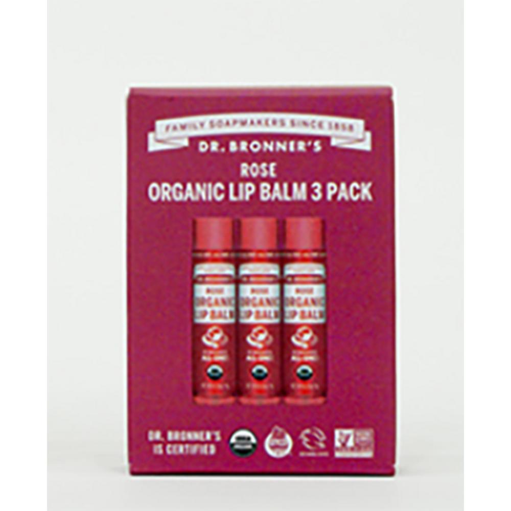 Dr. Bronner's Organic Lip Balm 3pcs