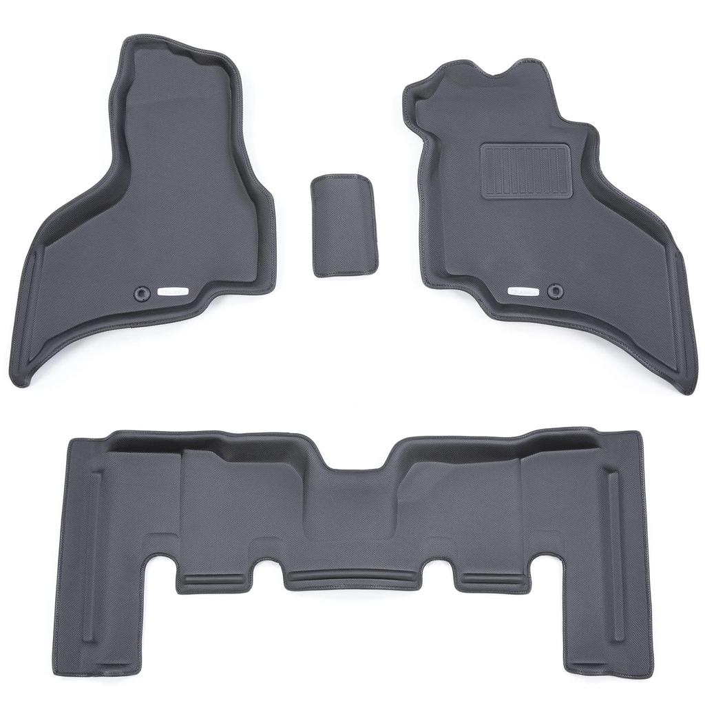 Clazzio Floor Mat 3D Type Set for 1 Hijet Cargo S321V Samburvan S321B Pixis Van S321M NEW Rubber Type Black R2/9~R3/12 ED-6600 [5EEDB6600K]