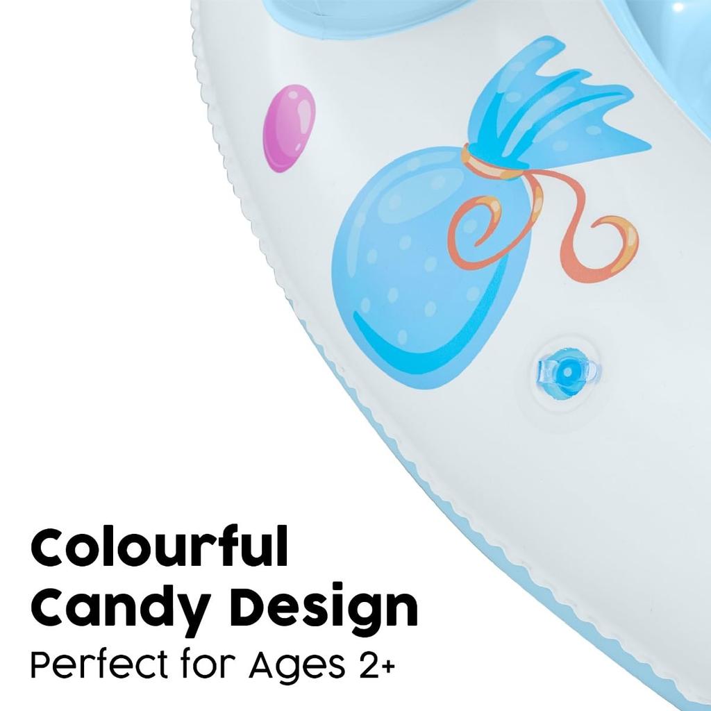 Надувной детский бассейн Bestway «Сладкая лавка» для игр и уличный садовый бассейн с навесом и для малышей, возраст 2+, 84 см