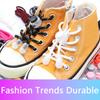 Spring Lock Shoelaces No Tie Shoe Laces Sneakers Round Elastic Shoe Lace Kid Adult Quick Without Ties Shoestrings Rubber Bands