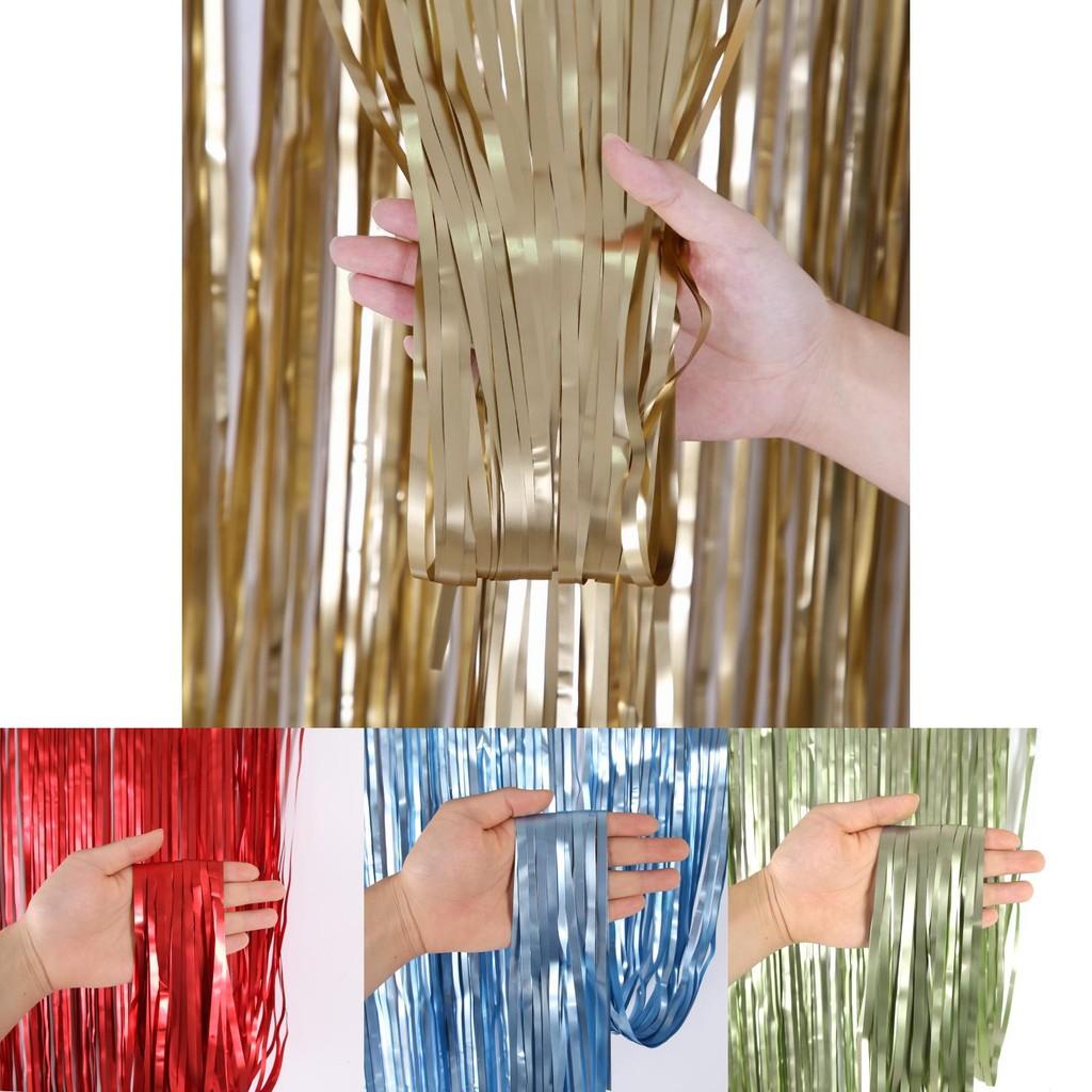 Красочный 3-метровый занавес из дождевой струи с сатиновой отделкой для праздничного оформления вечеринок и мероприятий