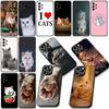 Чехол для телефона с котенком, кошкой, мяуканьем, сине-зелеными глазами для Samsung Galaxy A06 A05 A14 A50 A51 A52 A12 A13 A23 A70 A07 A25 A26 A72 A56