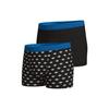 Быстросохнущие спортивные эластичные хлопковые трусы-боксеры средней посадки с защитой от натирания и влагоотводящие, 2 пары мужского нижнего белья 4A2M56-100