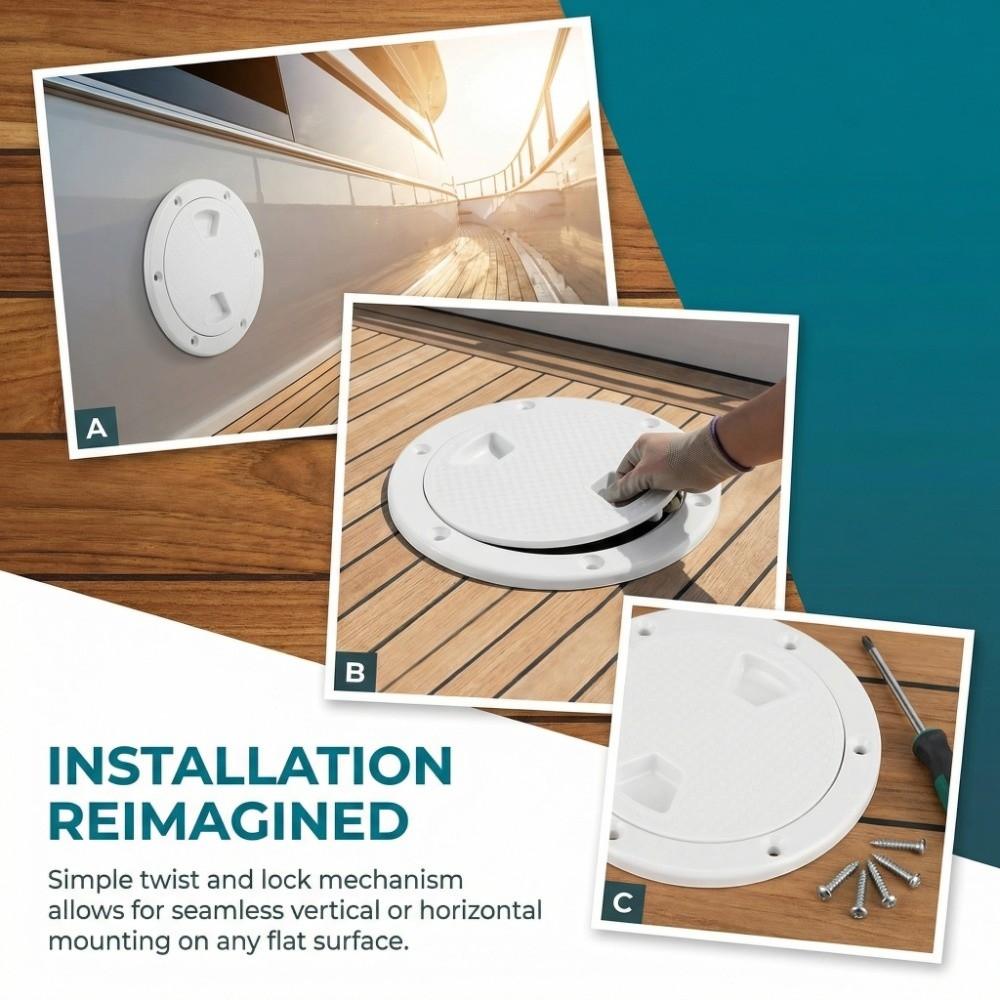 Round Boat Deck ABS Inspection Hatch Cover Access Cover Deck Plate Marine Use