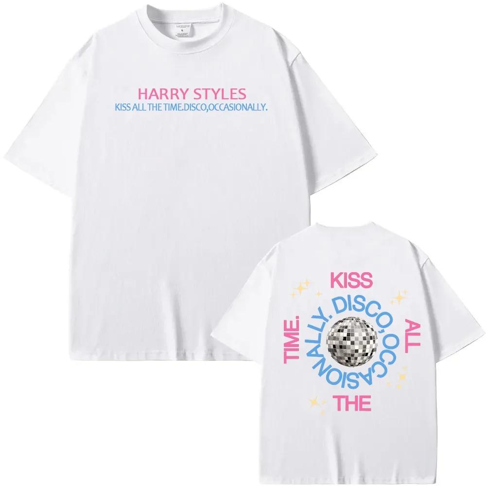 Harry Styles Kiss All The Time Disco Occasionally 2026 Album TShirt Premium Cotton Harajuku Comfortable Women and Unisex Tshirts