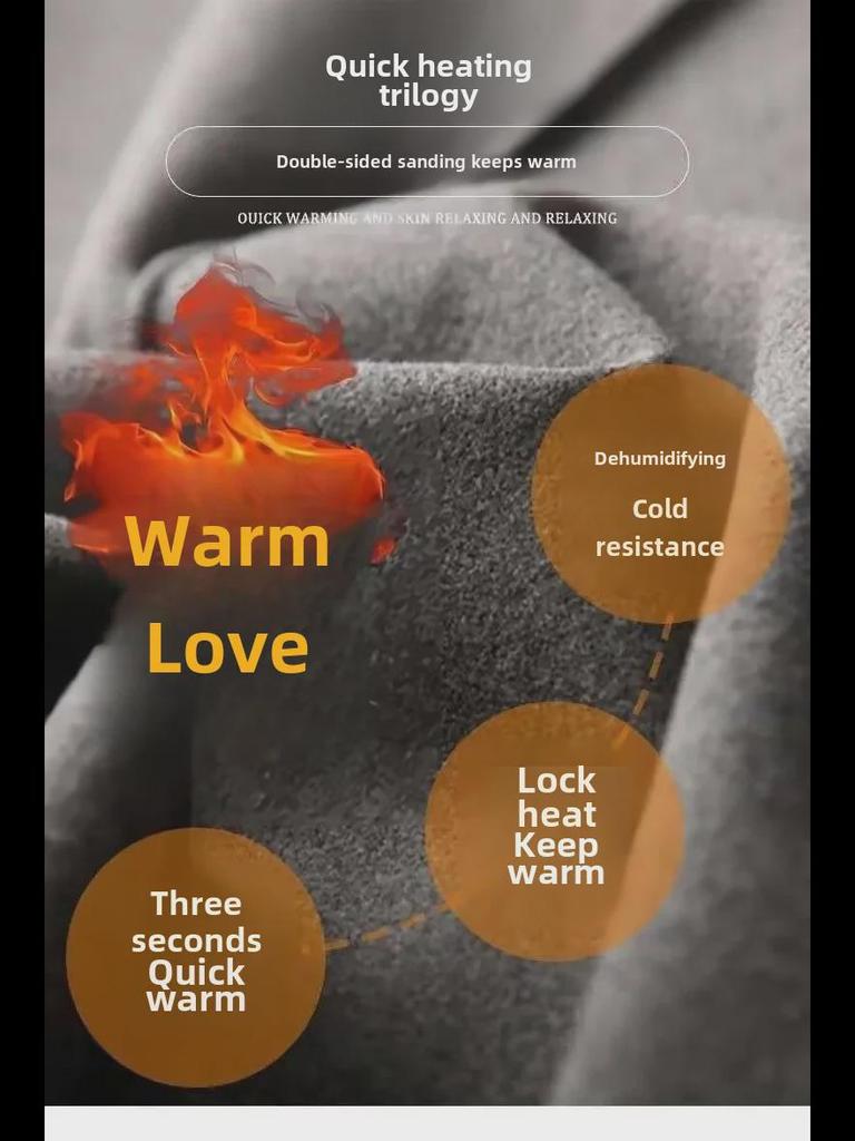 Мужская теплая водолазка из немецкого бархата с принтом и длинными рукавами для осени и зимы