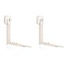 2 Pieces No-drill Installation Suction Cup Clothes Hanger Adjustable Length Laundry Rack  for Home