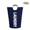 115L X-Large Laundry Basket, Collapsible Fabric Laundry Bag, Foldable Laundry Hamper, Folding Washing Bin