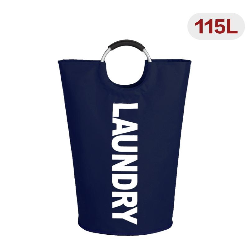 115L X-Large Laundry Basket, Collapsible Fabric Laundry Bag, Foldable Laundry Hamper, Folding Washing Bin