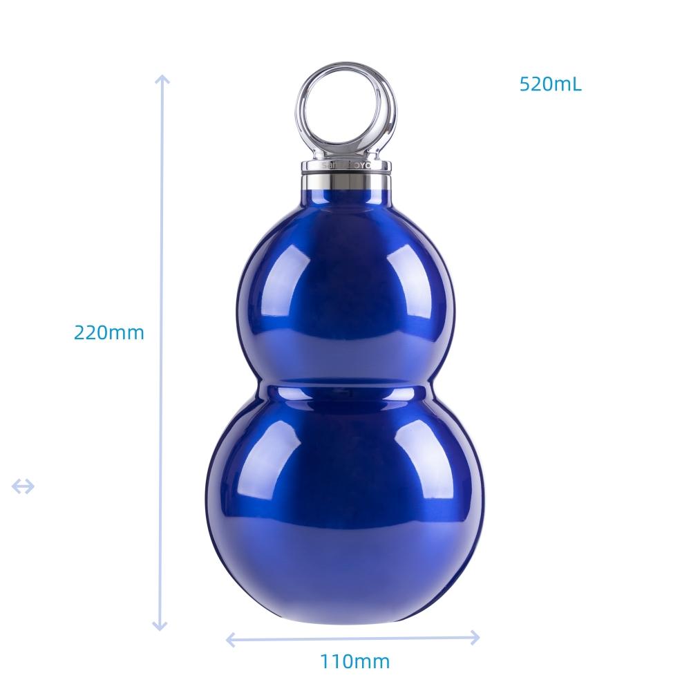 NEW 520mL 316 stainless steel portable water bottle Gourd-Shaped Insulated Tumbler ,Vacuum Flask,Hulu water cup