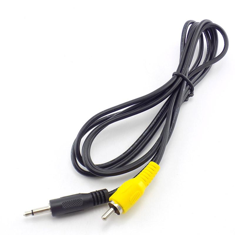 1.5M 3.5mm Mono To RCA Male Cable AV Audio Video Wire Adapter for Computer Laptop MP3/MP4