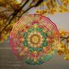 360 Degree Swivel Hook 10 Inch Hanging Wind Spinner Vibrant Metal Art Design for Garden Lawn Balcony All Season Outdoor Decoration Weather