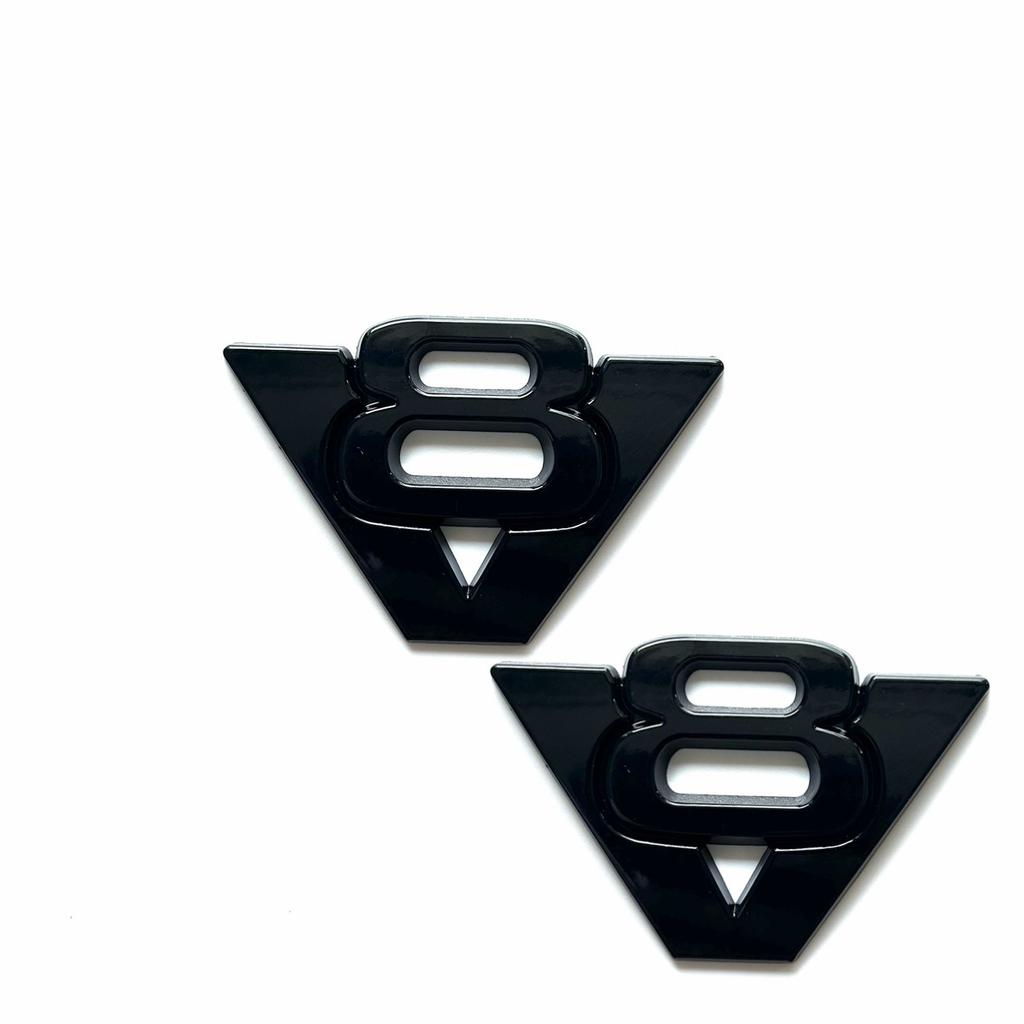 3D Metal Car Styling V6 V8 Displacement logo Fender trunk Rear Decal Emblem Badge Sticker