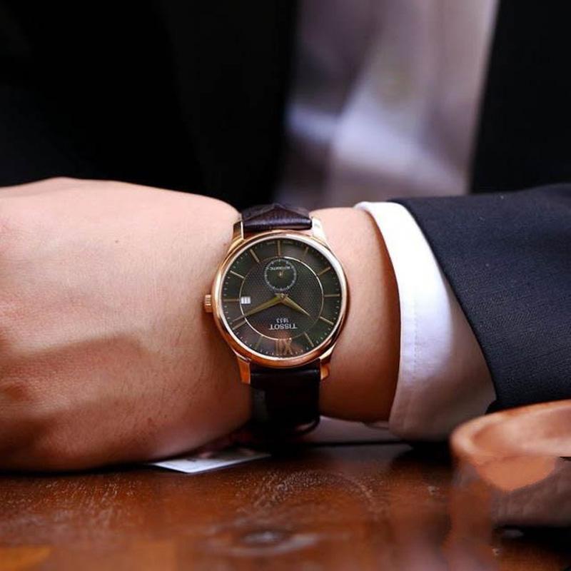 Tissot Коллекция Junya Автоматический Механический Механизм Мужские Часы Часы 40мм Кофейный Циферблат T063.428.36.068.00