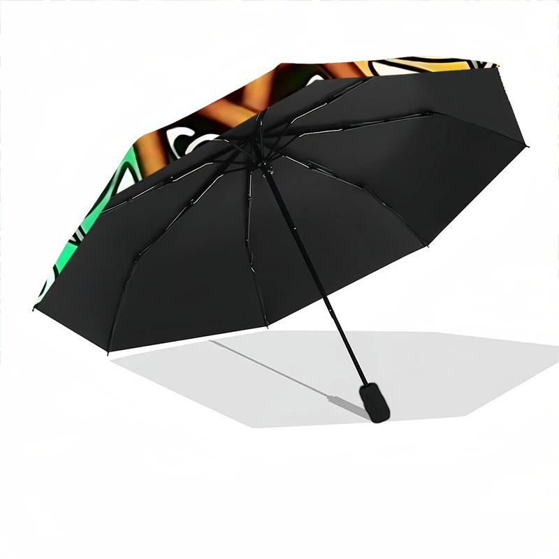 1pc Celtic Knot Star Mandala Automatic Folding Umbrella, 8-Rib Iron Frame, Casual Outdoor Accessory for Birthday Festival Gifts yy251128146