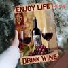 Винтажная жестяная табличка Аперитив Le Vin D'Or Реклама Желтый фон Ретро Металлический плакат Декор для бара