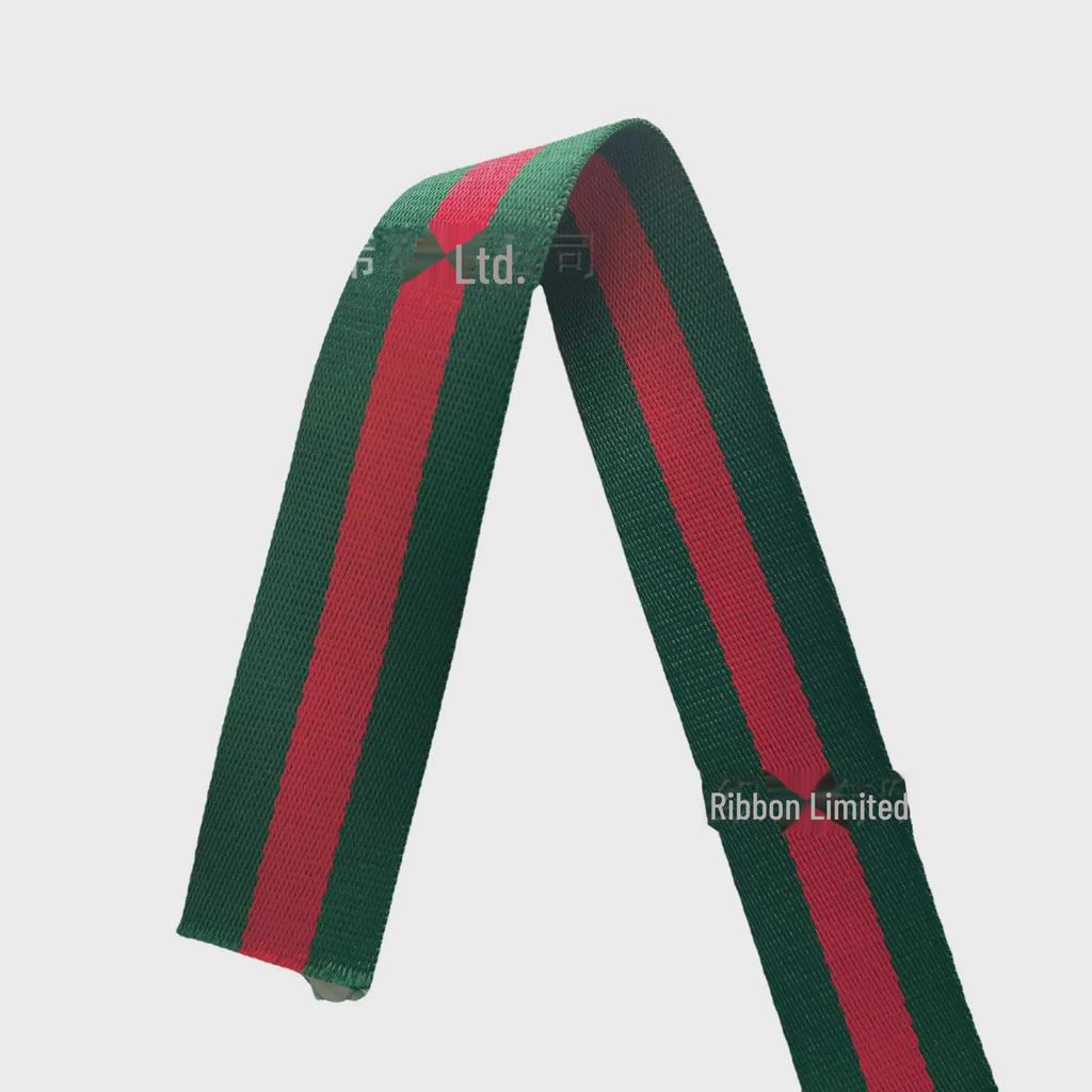 Ремень для женской сумки: Лента из полиэстеровой саржи зеленого и красного цвета 2 см/5 см с украшением в виде шляпы, толщина 1,2 мм