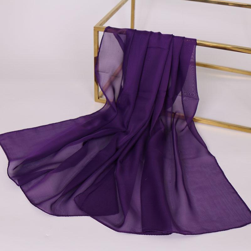 Китайский красный однотонный шифоновый маленький шелковый платок женский маленький подарок, тонкий большой красный подарок на День защиты детей