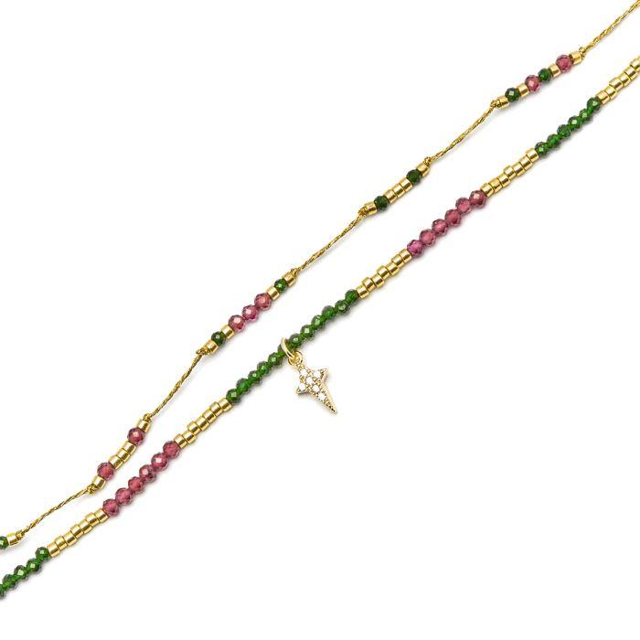 Bracelet - LUXENTER - Mipur - Argent 925 - Zirconium - Or 18k