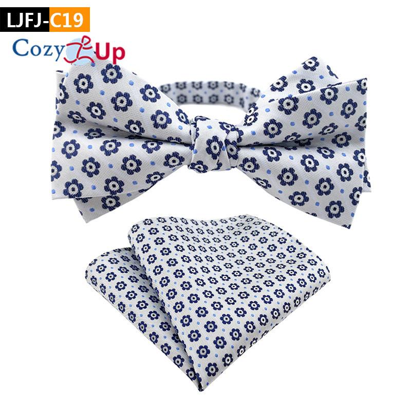 Костюм-двойка с галстуком-бабочкой и нагрудным платком с узором пейсли