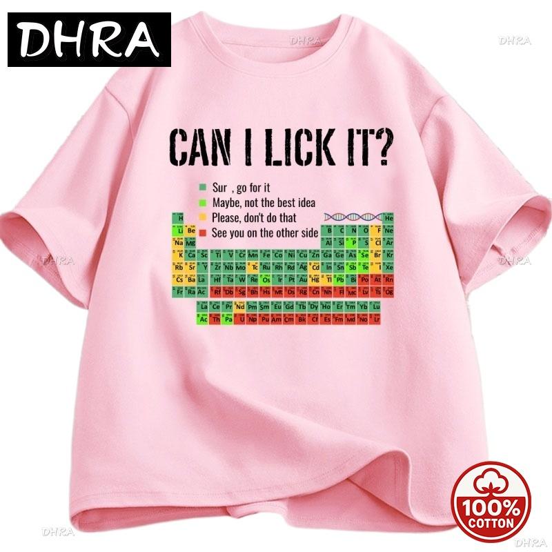 Can I Lick It Periodic Table Tshirt Unisex Unisex Periodic Table Tshirt Casual Chemistry Teacher Tshirt Round Neck Soft Short Sleeve
