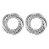 1 Pair Vintage Round Metal Fashion All-match Earrings for Women