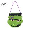 Trick or Treat Tote Bags Halloween Felt Candy Bag, Pumpkin Ghost Skull Cat Owl for Waterproof Gift Holders Kids, Non Woven Handbag, Party Favor
