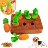 Pet Plush Chew Toys Interactive Dog IQ Training Puzzle Toy Pet Educational Toys, Carrot Pulling Toys