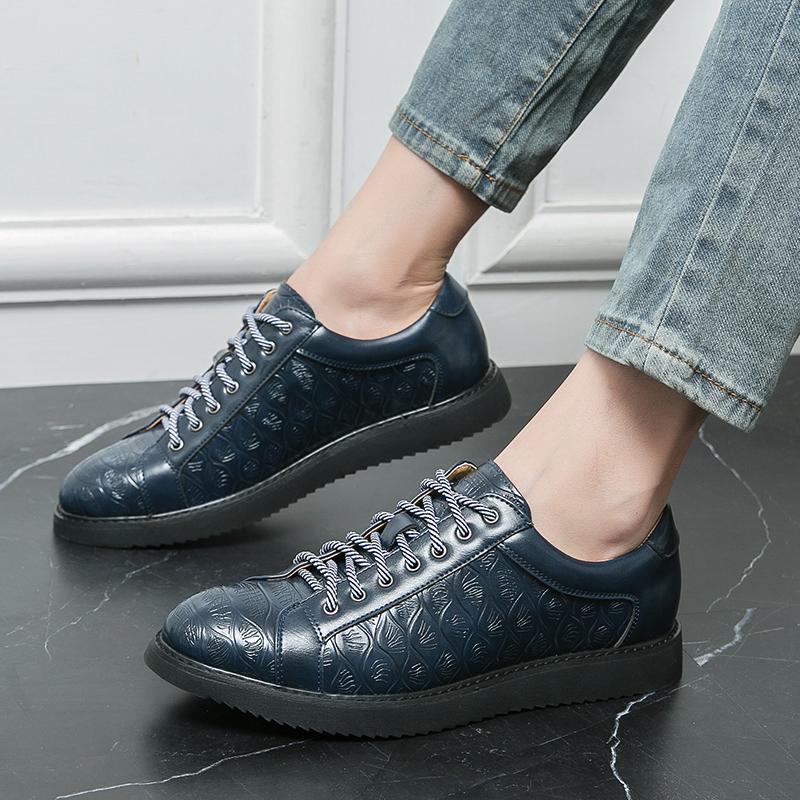 Мода Новые Мужские С Принтом Патентная Кожа Повседневная Обувь Мужские Лоферы для Ходьбы Кроссовки Tenis Masculino Zapatos Hombre