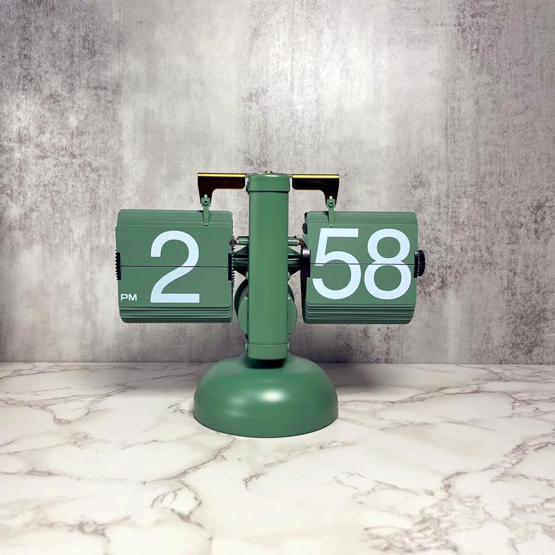 Винтажные перекидные часы-ночник с автоматическим перелистыванием страниц, кварцевые часы, декор для дома, спальни, офиса, рабочего стола, украшения