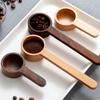 1 шт. Ложка для кофе Грецкий орех Массив дерева Граммовая ложка Кофе Молочный порошок Многоцелевая Прочная ложка