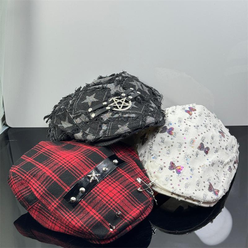 Корейская мода украшения берет уличная тенденция персонализированная мужская и женская короткая шляпа-солнцезащита вперед шляпа