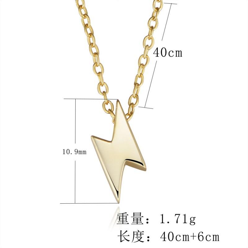 Mini Lightning Necklace Women Minimalist Fashion Collarbone Chain