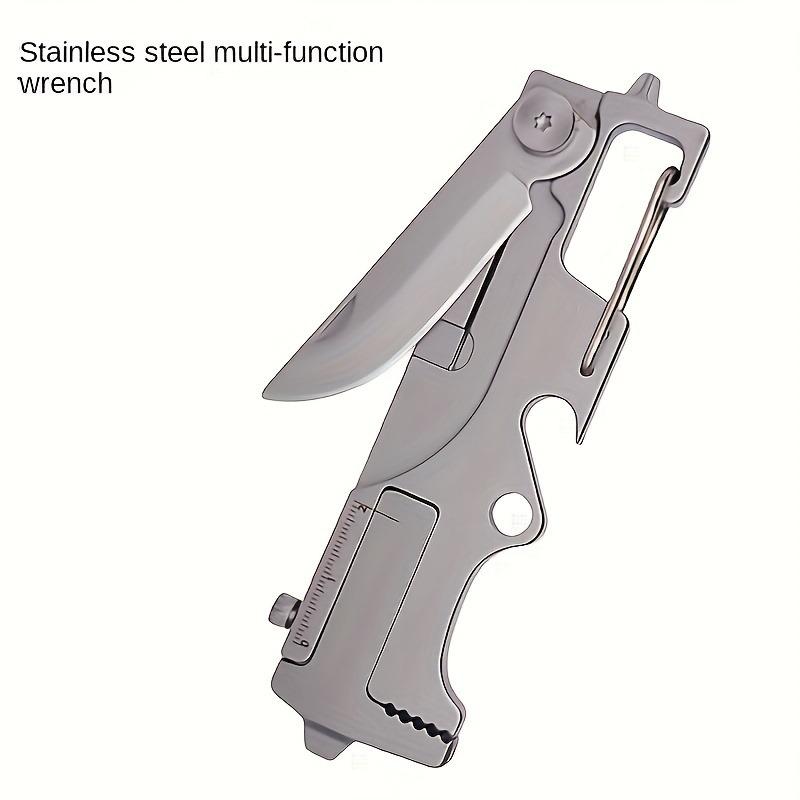 Многофункциональный нож из нержавеющей стали, брелок, открывалка для бутылок, гаджет EDC