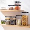 Прозрачные герметичные банки, кухонный органайзер для хранения зерна, большой резервуар, пластиковый влагостойкий ящик для хранения, бытовые банки для приправ