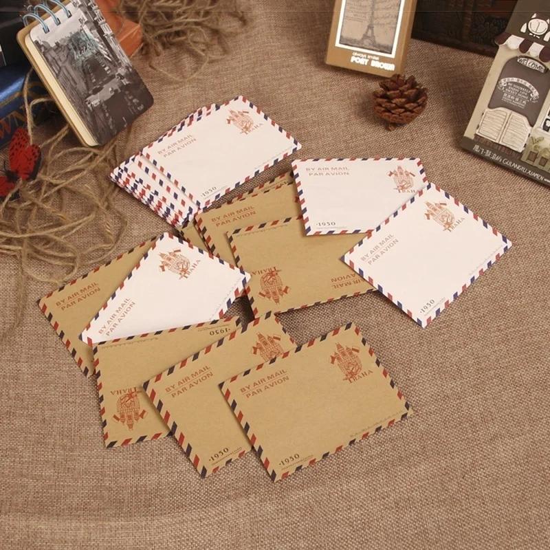 10 шт. 9,7*7,5 см ретро популярный конверт открытка письмо прочная крафт канцелярская бумага для хранения школьные принадлежности