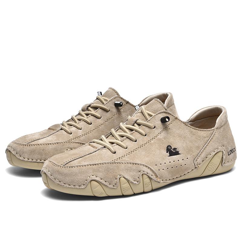 Men's Flat Shoes Low Top Casual Plus Size Men's Sneakers Driving Shoes