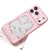 Применимо к iPhone17promax розовый цветочный Миффи Кролик 2-в-1 чехол для мобильного телефона Apple 16 нишевый 15 поколение
