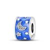 Real 925 Sterling Silver Moon Vitreous Star Fairy Tale Charms Beads Fit 925 Original Bracelets DIY Jewelry Romantic Gift