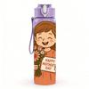 1PC Woman Holding Flower Bouquet Print 750ml Color Plastic Sports Water Bottle Leakproof Flip Straw Lid Suitable for Sports Office Home Use