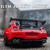 1/24 Skyline Ares Nissan GTR R35 Alloy Sports Car Model Diecast Metal Racing Car Model Simulation Sound Light Kids Toys Gift