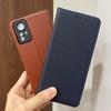 Магнитный чехол-книжка из натуральной кожи для Xiaomi Redmi Note 12s 12 13 14s 14 15 17 Pro Plus Max 4G 5G s