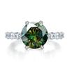 Bague Ringen 2026 Новый 925 Серебро 5 Карат Огненный Разрез Аврора Шесть Лапок Кольцо Женское Богатая Женщина Старшее Кольцо