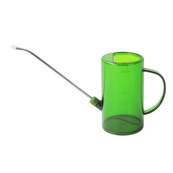 Лейка с длинным носиком 1 л/1,5 л Лейка со шкалой Прозрачный горшок для полива сада для комнатных и уличных растений, офисных цветов